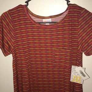 Lularoe Red and Gold Arrow Carly